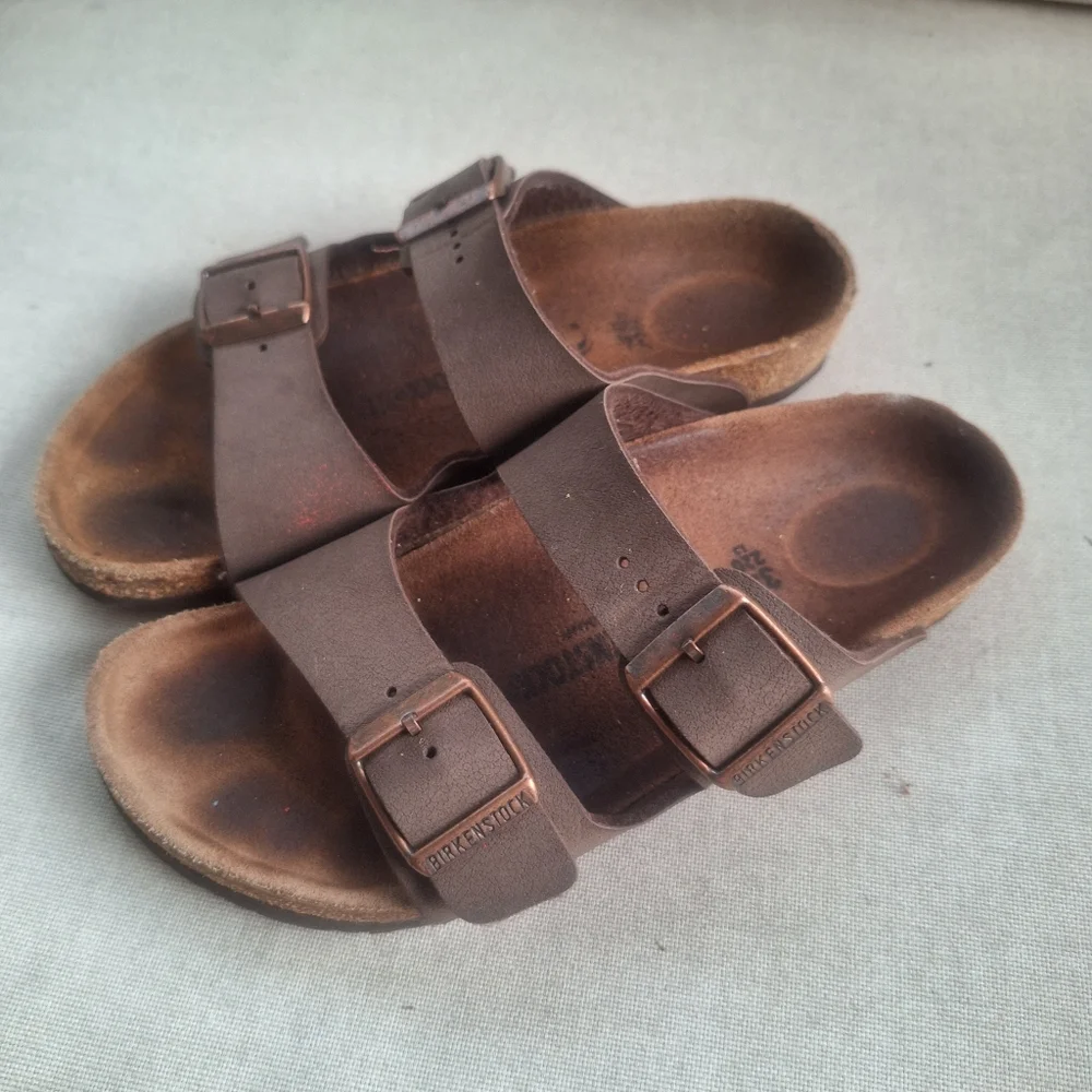 Birkenstock Arizona Double Buckle Sandals Brown EU 34 US 5 Womens - Picture 2 of 5
